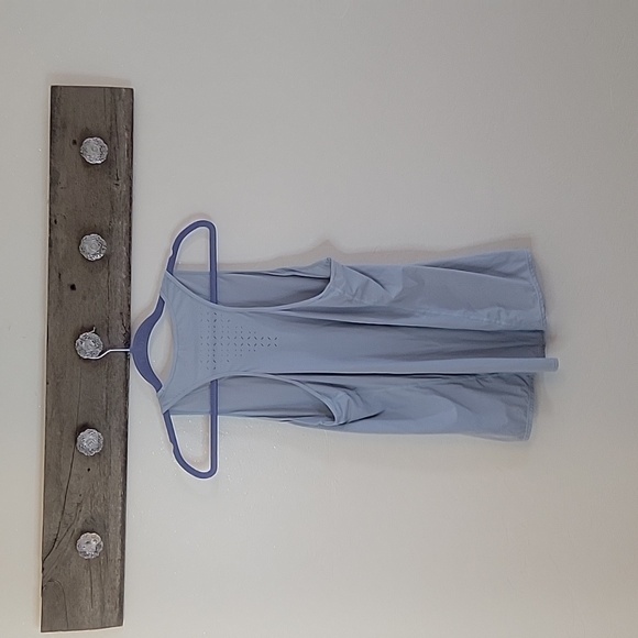 Zella Light Blue Sleeveless Women's Workout Top SZ LG - Picture 5 of 7